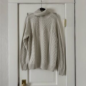 Nike Cable Knit Turtleneck Sweater